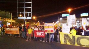 Aeroporto protesto