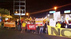 Aeroporto protesto