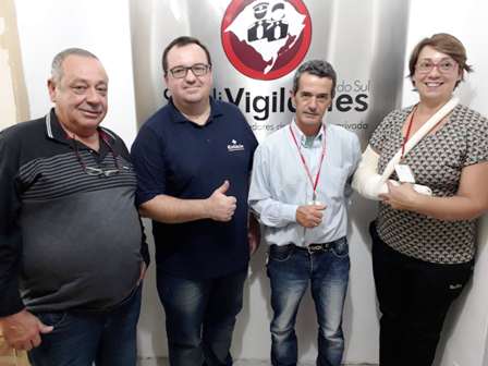 Presidente Dias, Rodrigo Casagrande, diretores Aguiar e Rosane