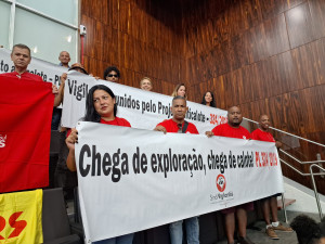 Sindicato numa das votações na Assembleia