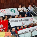 Sindicato na votação do projeto, ano passado