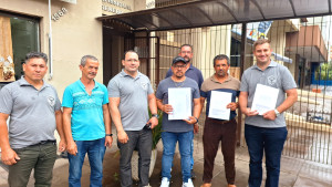 Presidentes e diretores dos três sindicatos