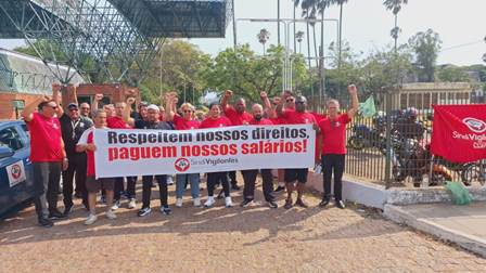 Manifestação durou quase toda a manhã