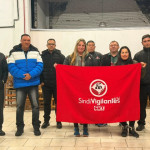 Sindicato e participantes da assembleia